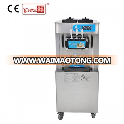 Hot sale commercial stainless steel 3 flavors soft ice cream maker &Ice cream making machine&Frozen yogurt maker